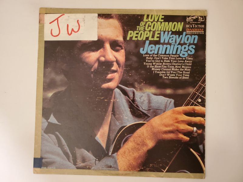 Waylon Jennings Love of the Common People vinyl record